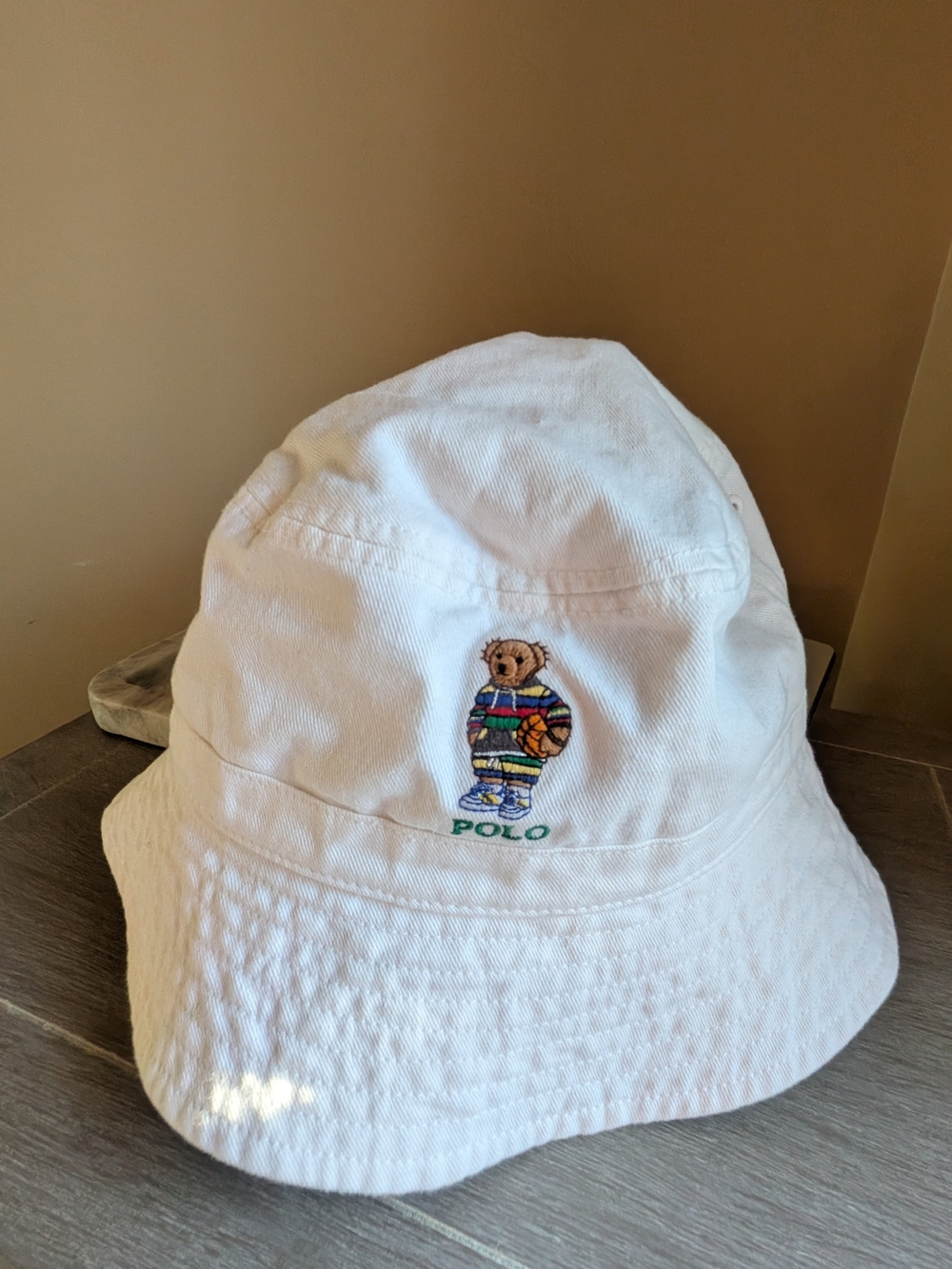 NWT Ralph Lauren Polo Boy's Bucket Hat with/ Basketball 🏀 🐻